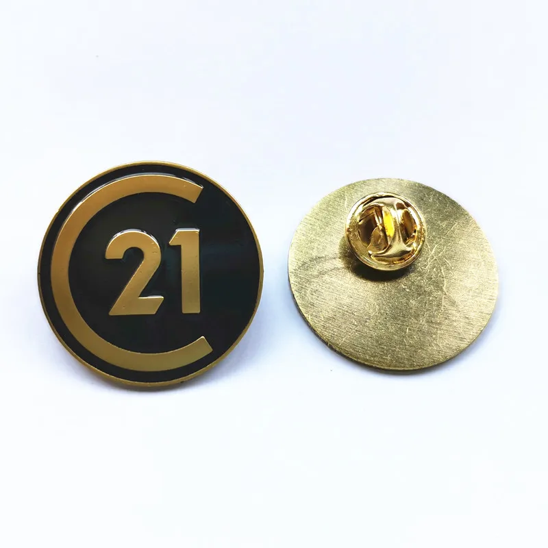 Century 21 серебряная металлическая брошь булавка для воротника