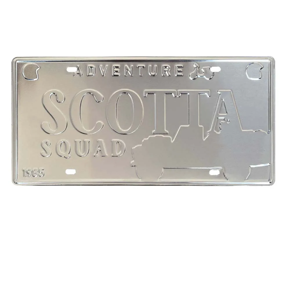 HCSP Customizable Acrylic Reflective Vehicle Number Stickers and Printable Car License Plate