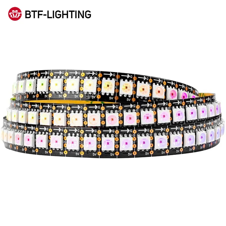Wholesales Price 3.2Ft 16.4Ft Ip20 Ip30 Dream Color Flexible Lighting Digital Led Strip APA102 Sk9822 144