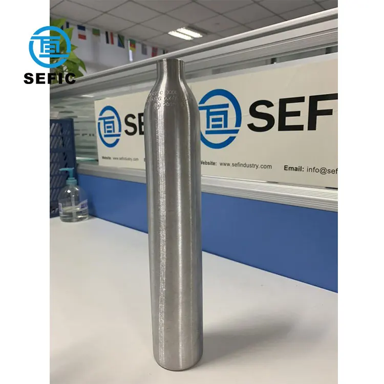 SEFIC 0.6L Small Co2 Cartridge Cylinder Co2 Tank for Kitchen Soda Water Use