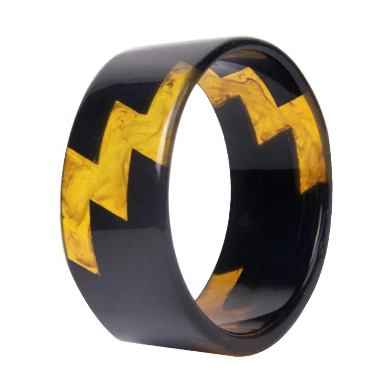 Hot Selling Customized Wide Resin Bangle Multi Color Bangle Colourful Cuff Resin Bracelet