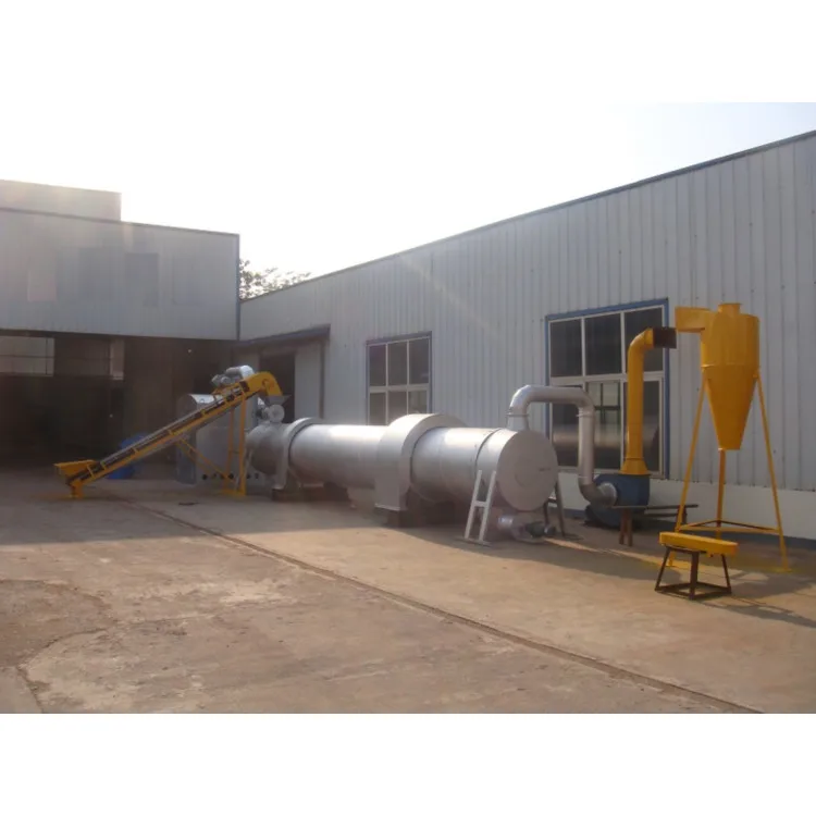 Industrial drying equipment horizontal rotary drum bagasse biomass dryer