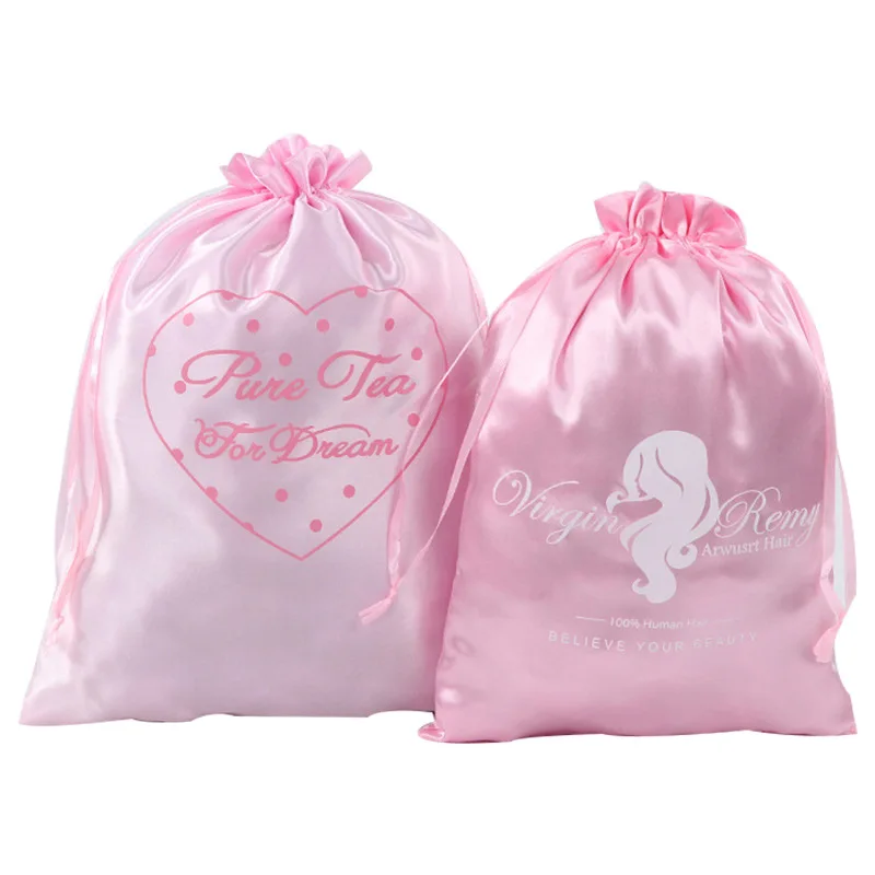 Satin Pouch Bags Print Jewelry Gift Promo Custom Genesis Candy Logo Industrial Surface Color Handle Accept Feature Material Size