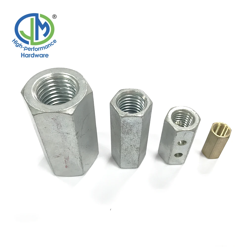 Din 6334 Carbon Steel Plated Aluminum Anodized Stainless Steel Sleeve Barrel Nut Hex Round Coupling Nut
