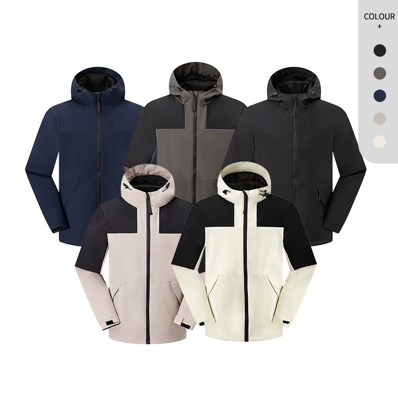 Mens Zipper Jacket Plain Hoody Casual Jacket Fashion Clothes Heavy Weight Sport Jacket For Men Running