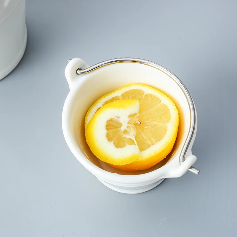 Mini Hot Selling Round Ice Bucket Items Decoration Candy Porcelain Bucket Snack Drink Ceramic Ice Bucket