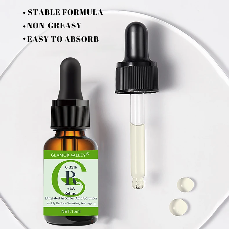 Wholesale Facial Skincare Serum Retinol Serum with Vitamin C , Anti Wrinkle Anti-Aging, Non-toxic and Clean Ingredient