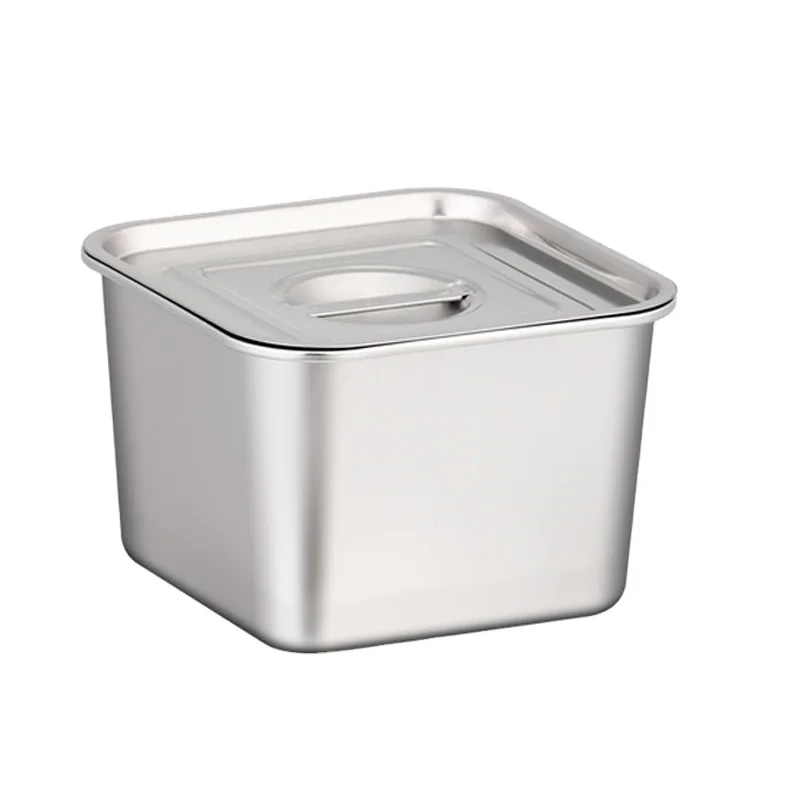 npa free stackable rubbermid kitchen stainless steel food storage & container with lid