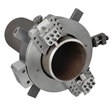 Tube steel pipe e pneumatic electric Automatic Feeding Portable Split frame CS Aluminum Body Metal Pipe  edge bevel Machine