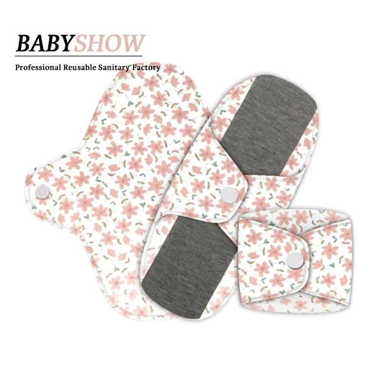 Latest Launch Sanitary Pads with Wings for Women Washable Overnight Cloth Panty Liners Period Pads Graphene lining material