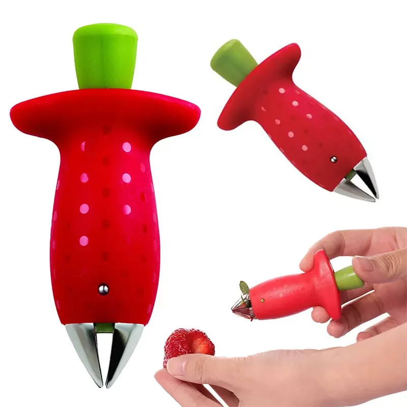 M4 New Wholesale Kitchen Stem Gem Creative Gadgets Kitchenware Strawberry Core Remover Corer Fruit & Vegetable Tools