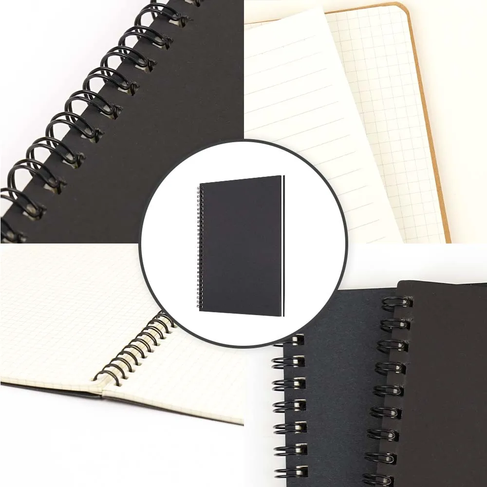 Traveler Customizable Journals School A4 Soft Cover Leather Custom Journal  Wooden Spiral Diary Notebook With Pen