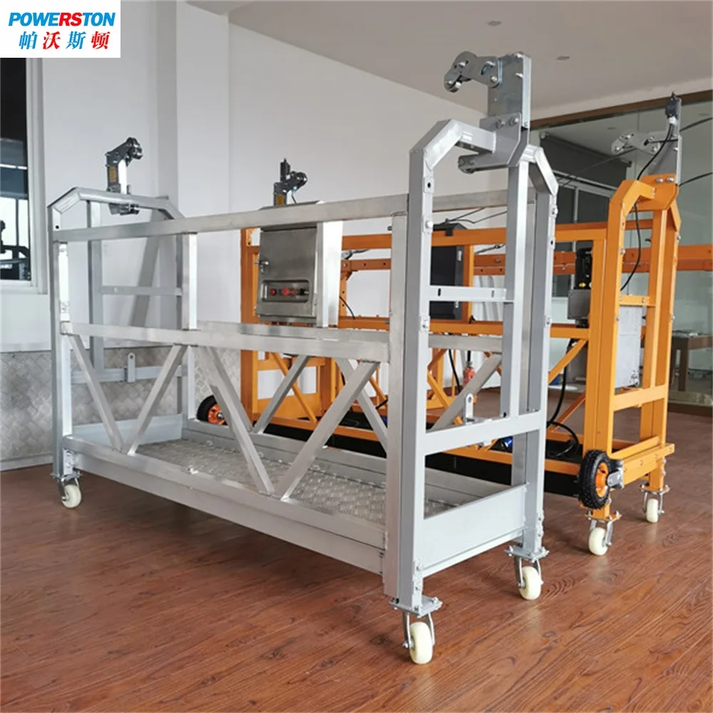 Hot Selling ZLP630 ZLP800 Electric Lifting Scaffolding Stage Platform For Building Clean