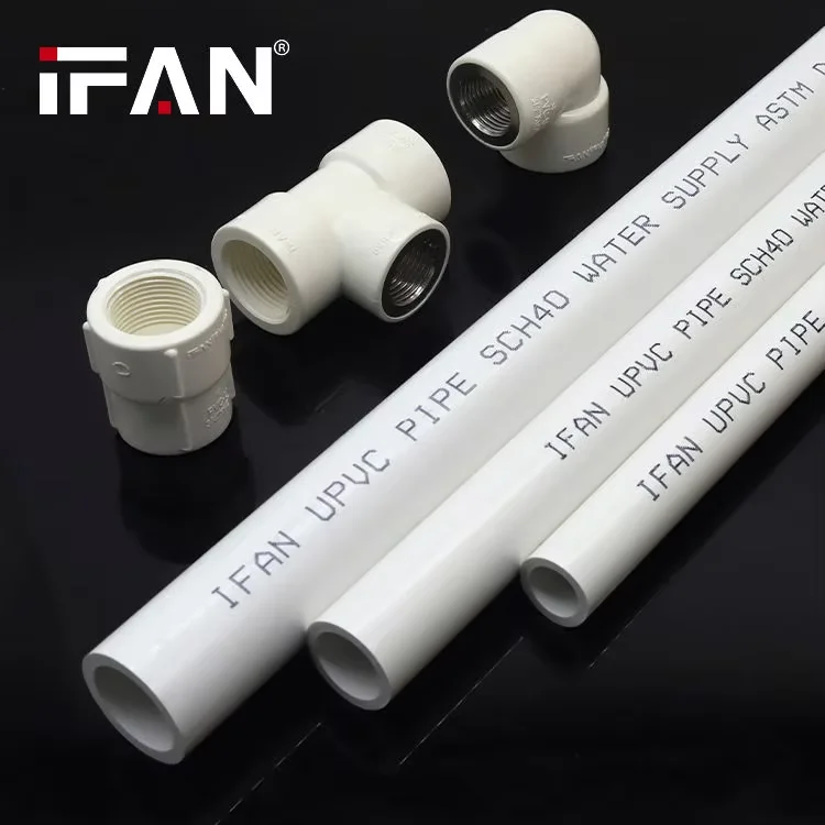 Китайский поставщик IFAN SCH40 Белые фитинги из НПВХ водопроводные трубы ПВХ
