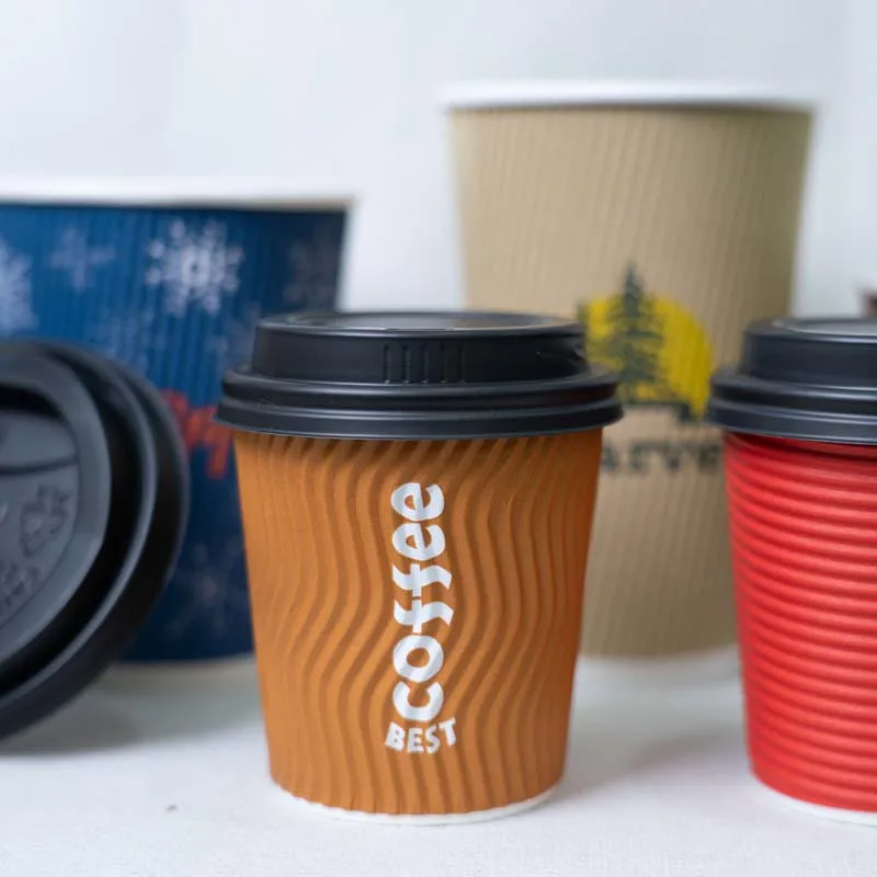 Disposable Coffee Ripple Wall Paper Cups