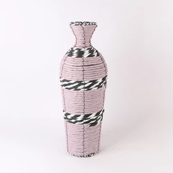 Commission Paper  Woven Vase Art Vase home Tabletop Decoration natural Plants Flower Pot for home decor