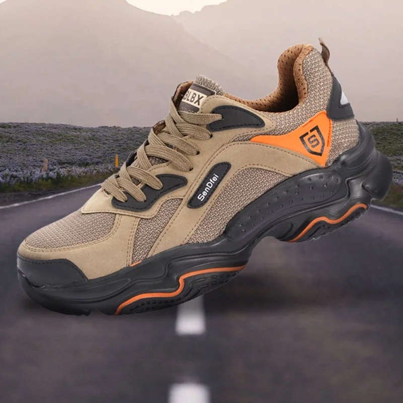 Мужские ботинки для пешего туризма Smash устойчив к атмосферным воздействиям и прокол-Доказательство защитная обувь Нескользящая легкая дышащая рабочая со стальным носком