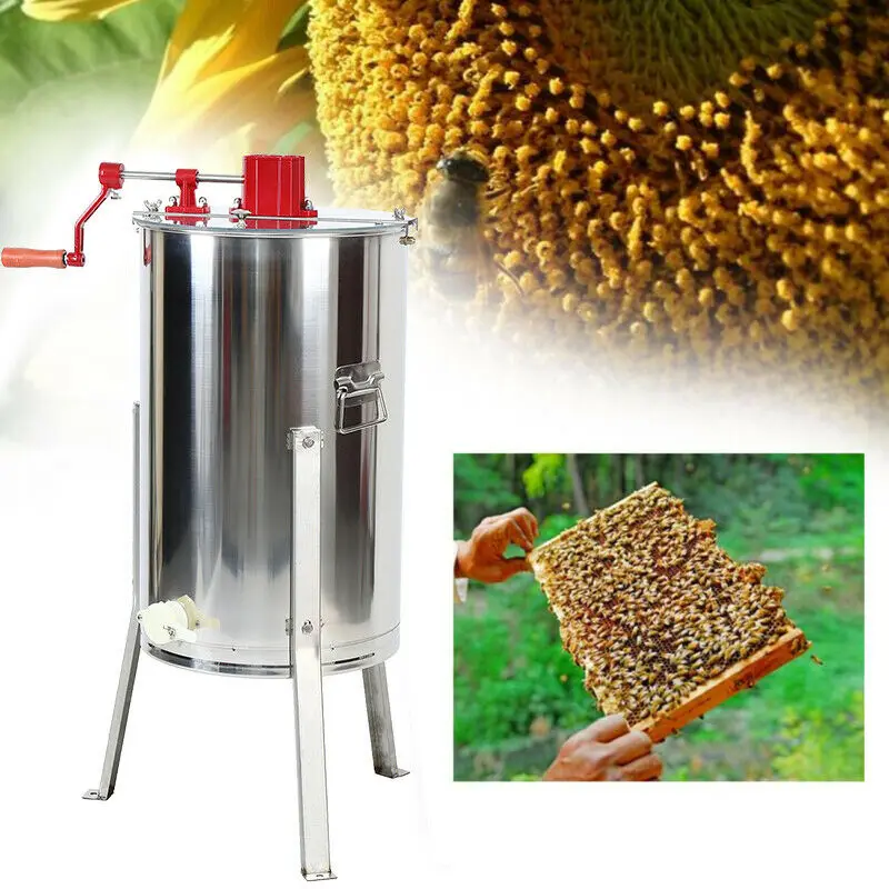  New Designed 3 Frames Manual Honey Bee Extractor Processing