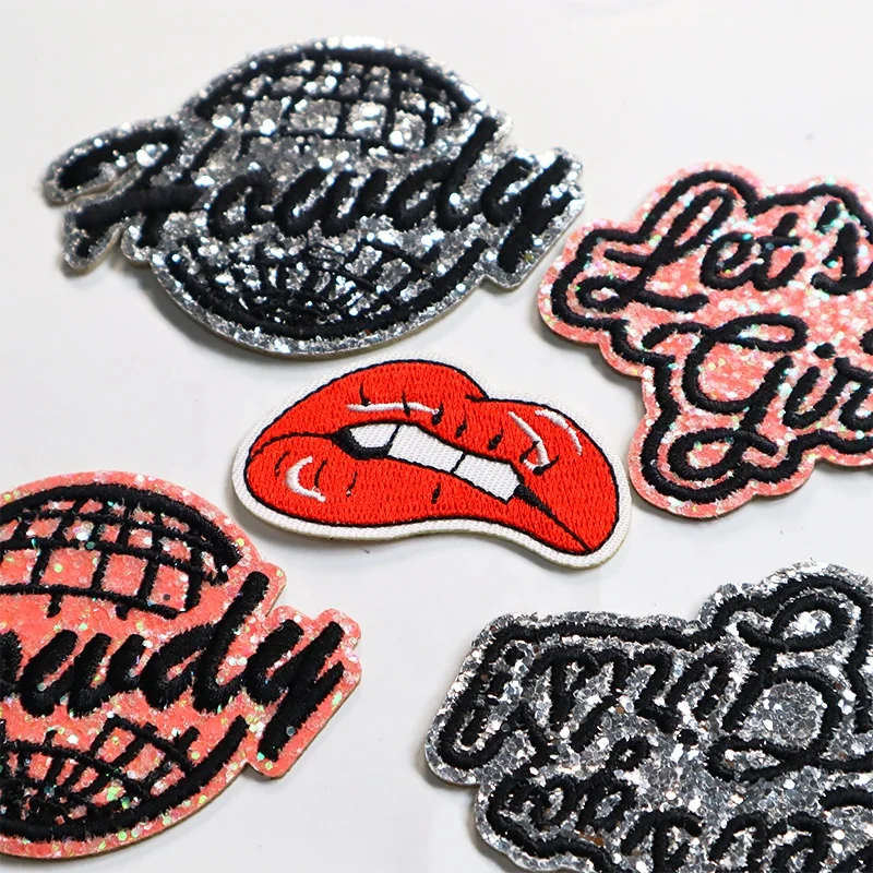 Personalized Iron On Hat Applique Design Patches Custom Bordados Embroidery Patch Flower Badge For Hat