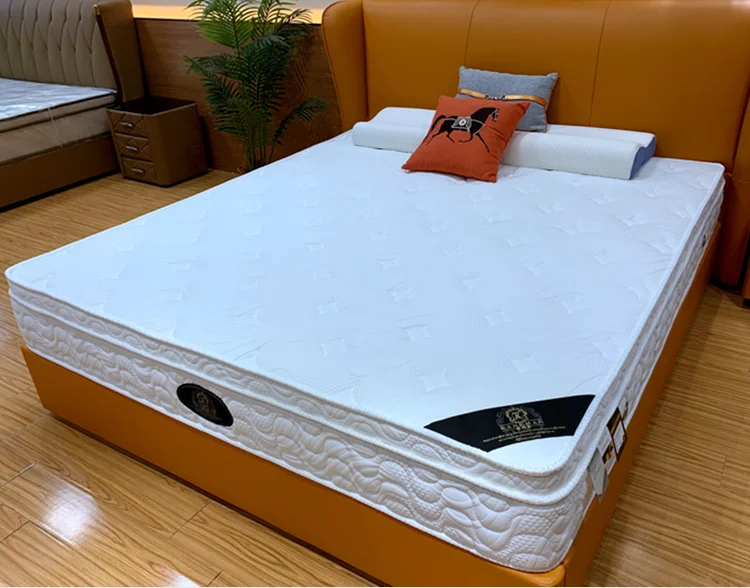 Factory Directly Luxury Hotel Mattresses Compressed Medium Firm Queen King Size Latex Foam Pocket Spring Mattress Rolled in Box