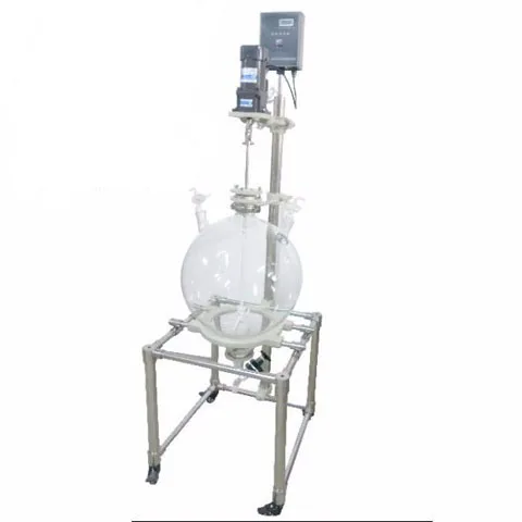 Chemical lab 50L Volume glass PTFE agitated Vacuum Nutsche Filter