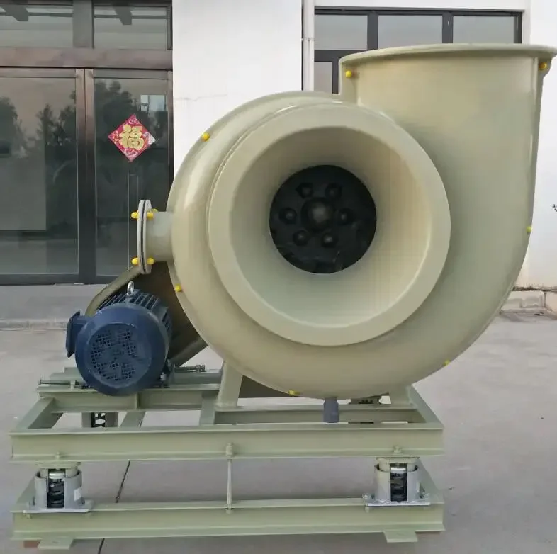 High Pressure Low Noise Fiber Reinforced Chemical Resistant Fiberglass Centrifugal Fan