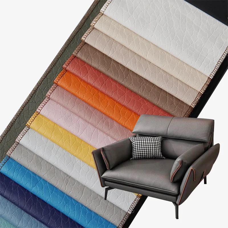 100% polyester Technology artificial leather Bronzed Embossed fabric Waterproof composite back nano technology fabric