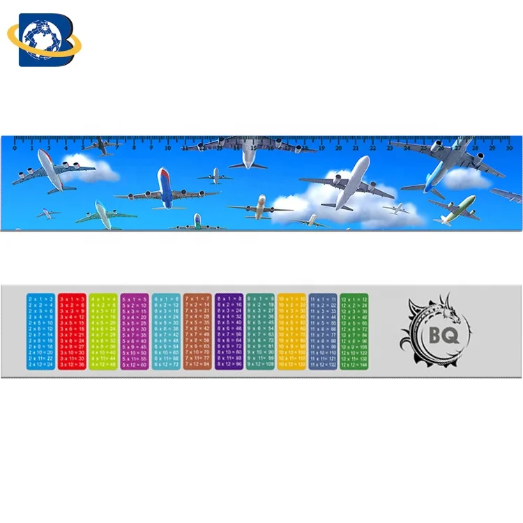 
OEM 3d lenticular Ruler Promotional Gift Stationery custom shape and design 