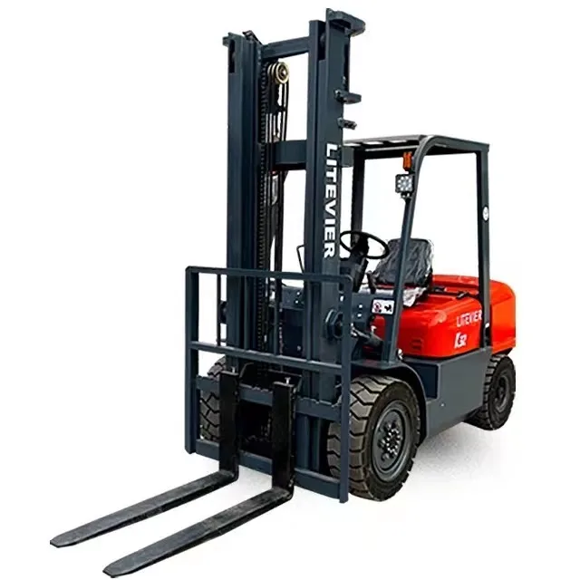 Professional handling of 3 ton 4 ton 5 ton diesel forklifts equipped with side shifting hydraulic containers factory price
