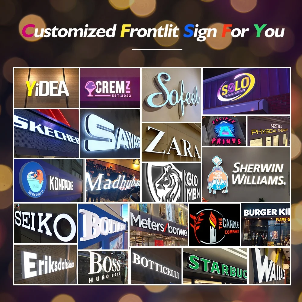 custom 3d sign acrylic led office sign custom backlit letter logo signs