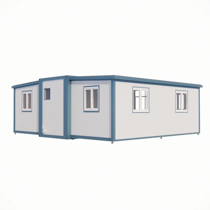 Light steel structure modern movable prefabricated and expanded container houses for temporary resettlement