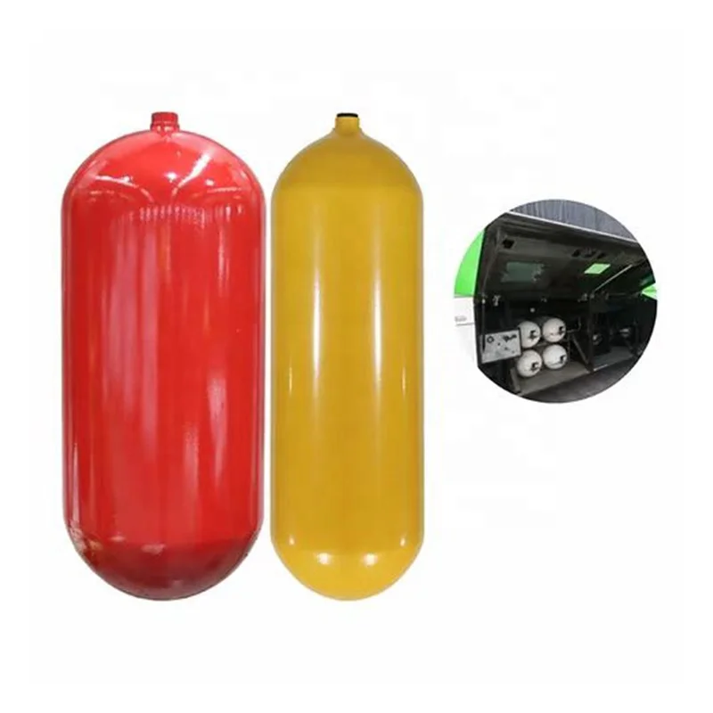 New Style Double Valve Standard 406Mm 130L 200Bar Type 1 Cng Gas Cylinder Cng/Gnv