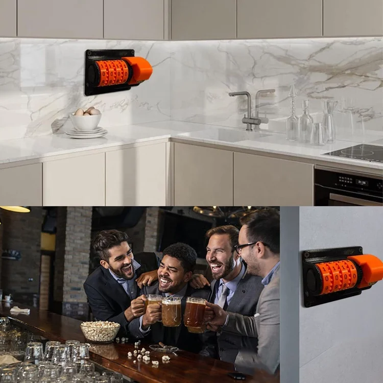 Merry Carnival Pub Style Wall Mounted Bottle Opener Counter for Home Decor