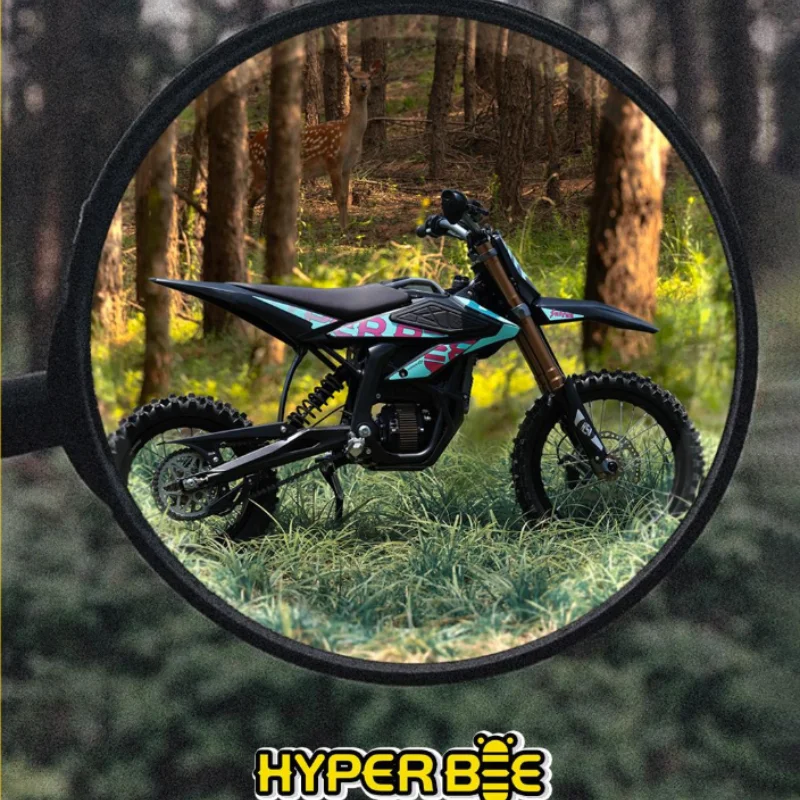 2024 China electric dirt bike mid drive full suspension 74v electric motorcycle 55ah battery 12500w Suron  HYPER Bee