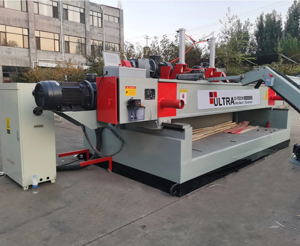 2023 China woodworking lathe  factory direct sale CNC wood peeling and cutting machine veneer peeling cutting  slicer
