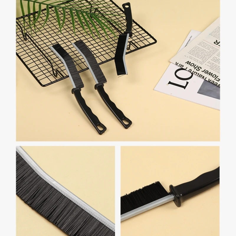 Multifunctional Ergonomics Gap Cleaning Brush Bathroom Scrubbing Brush Hand-Held Crevice Cleaning Brushes for Bathroom