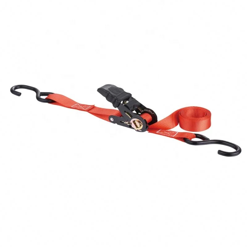 1 inch wholesale lashing band belt lockable cargo belt tightening ratchet tie down strap