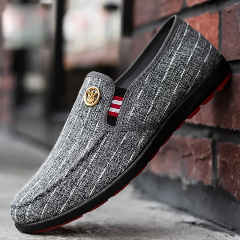 Hot Sell Canvas Leisure Sneaker Anti-slip Men Casual Shoe Breathable Flats Shoes