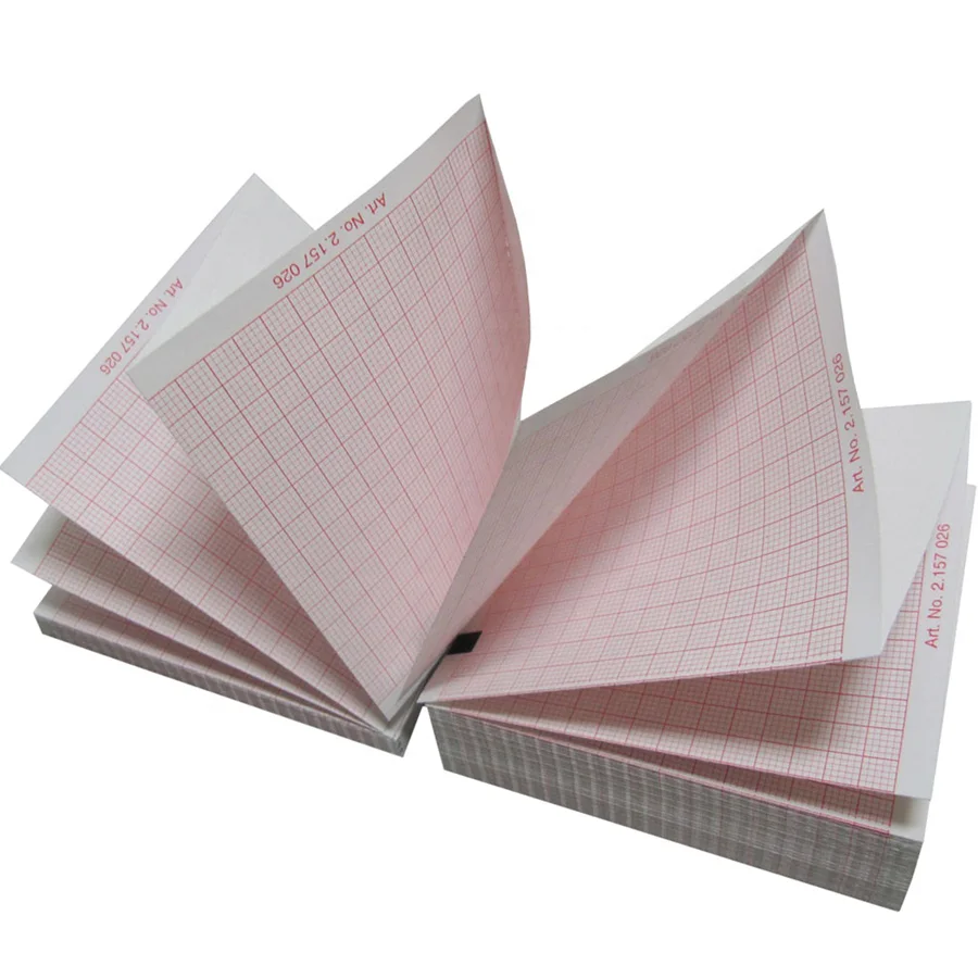 High Quality Medical ECG Thermal Paper Fukuda 80x80mm Z-Folded