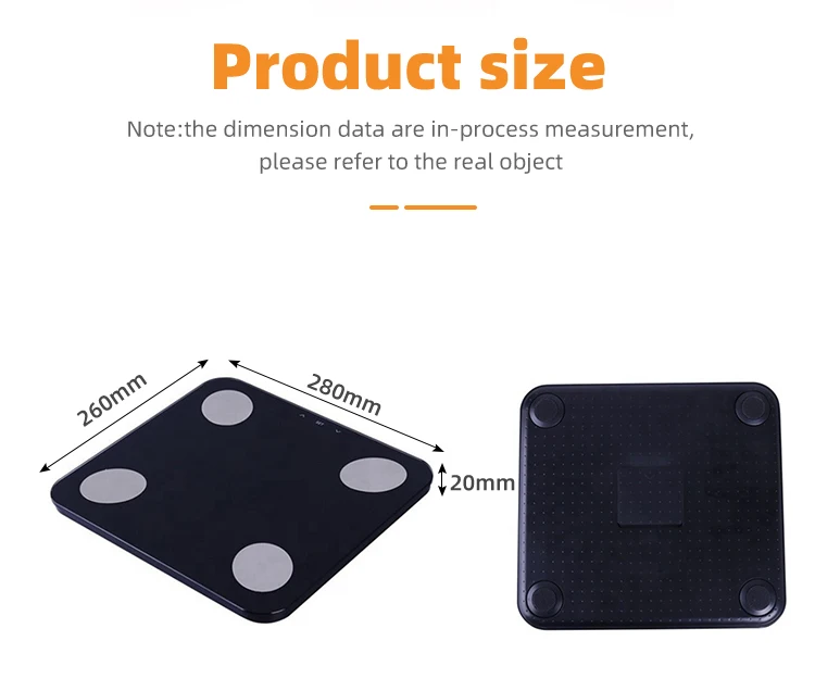 Multifunction Smart Body Composition Scale Body Fat Analyser Weighing Scale Analyzer Measures Weight Smart Body Fat Scale