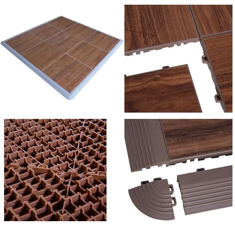 New Arrival Wholesale Modular Wooden Garage Floor Vinyl Portable PVC Star Wedding Dance Floor