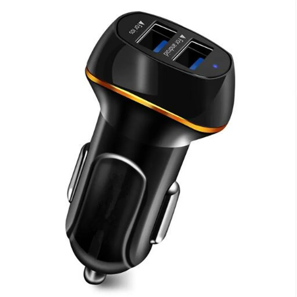 Автомобильное зарядное устройство А 2usb интеллектуальная быстрая зарядка 12-24 В для бортовой зарядки мобильного