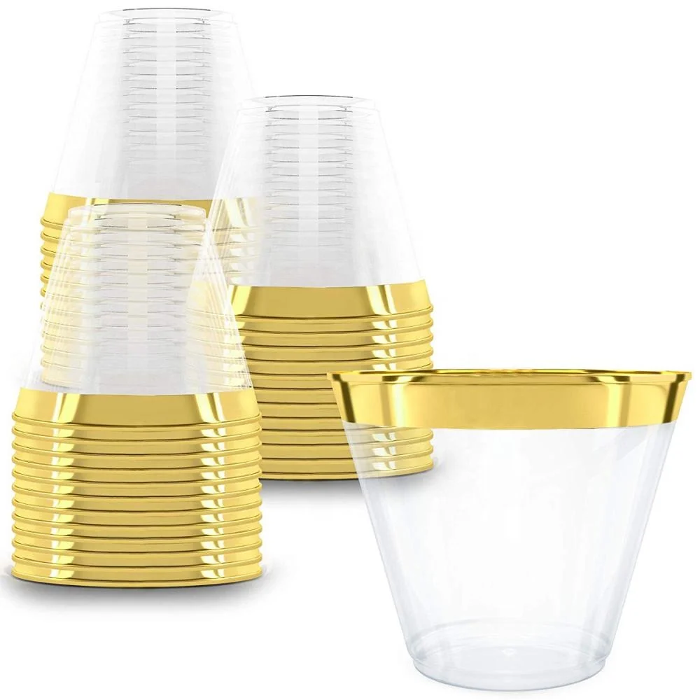 Commerical Gold Rimmed Wedding Cups