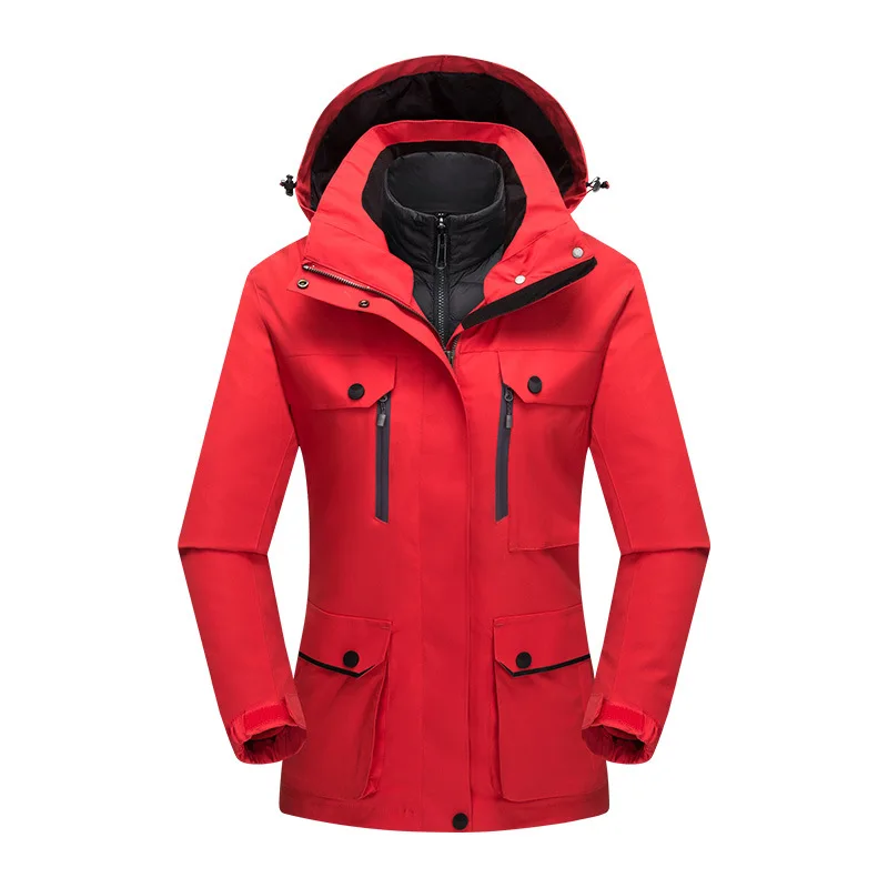 Wholesale high quality best seller Autumn Winter 2 in 1Jacket Female Snow Costume Outdoor Wear Snowboarding Skiing Jackets