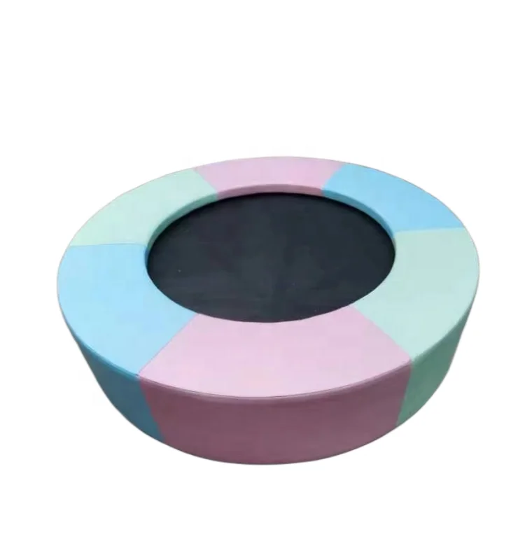 White Indoor Soft Play Playground Gymnastics Trampoline For Toddler