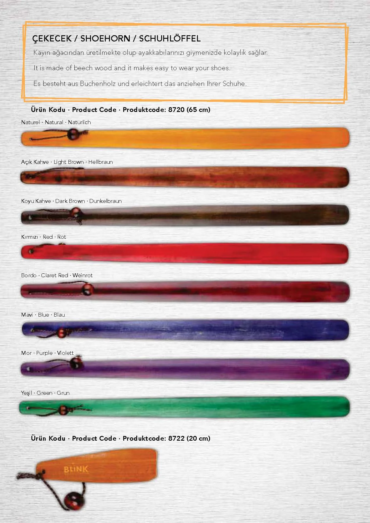 High Quality Long Handle Shoe Horn - 20 CM