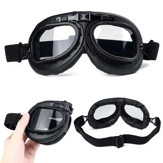 
Motorcycle Vintage Goggle Retro Eyewear Goggle Glasses Helmet Goggles Motrcross Scooter Bike Cycling Windproof 
