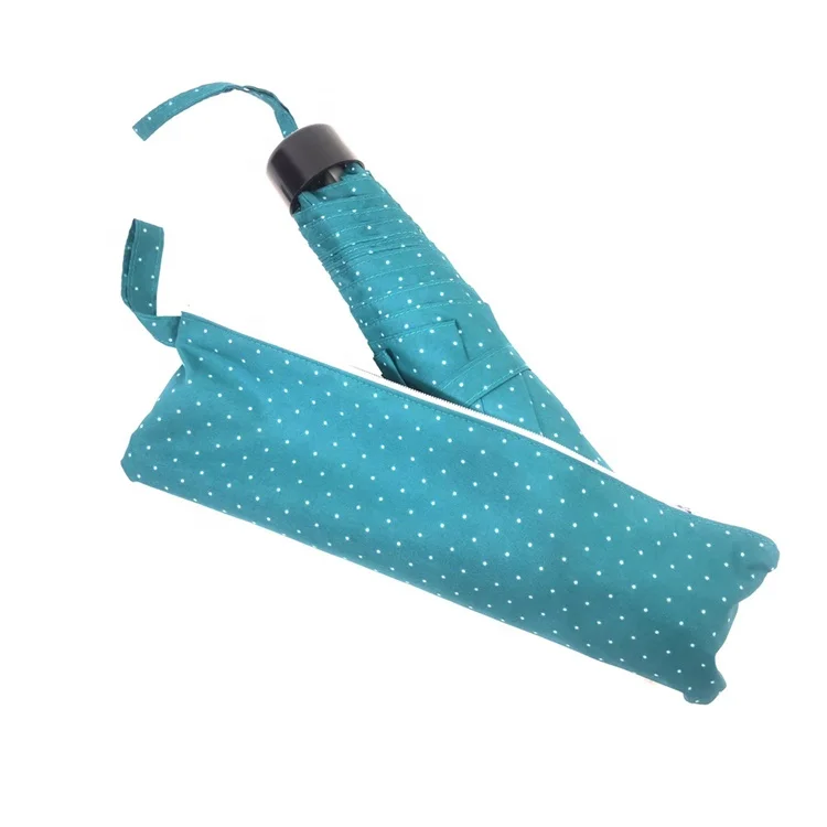 personalized umbrella High Quality 23 Inch 6 Ribs Portable Mini Three Fold Umbrella