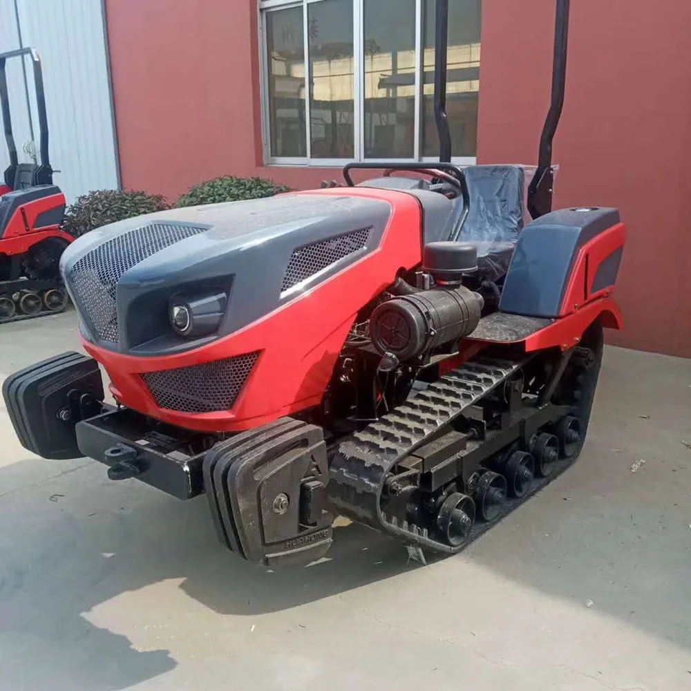 25hp 35hp 50hp 80hp hot sale rubber track mini farm tractor for paddy field and dry field