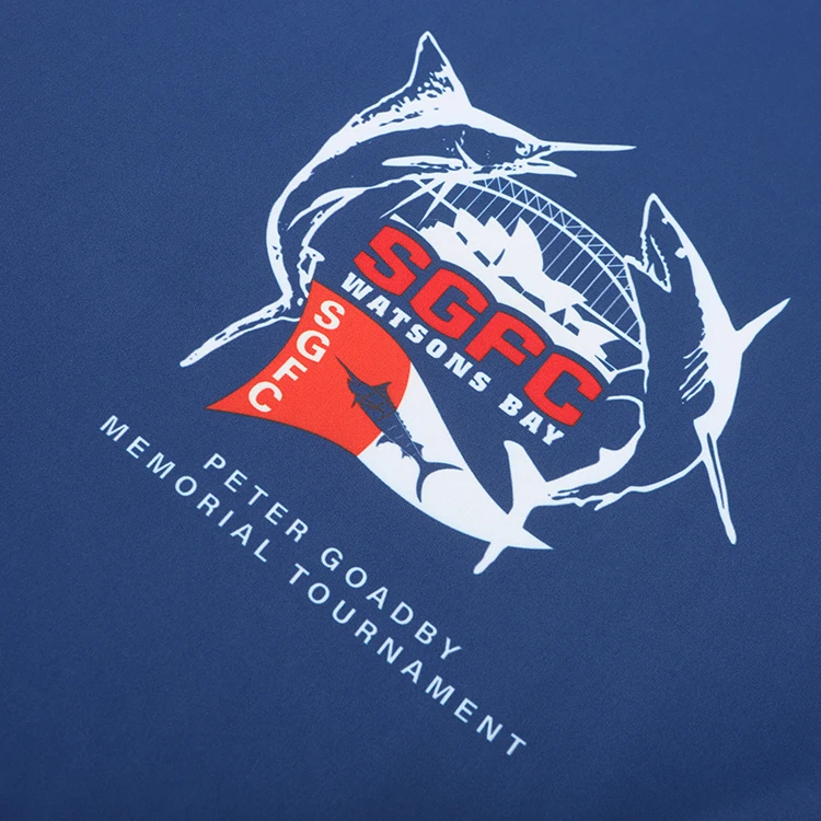 OEM Custom Navy Color Men Long Sleeve Fishing Wear with Anti- UV